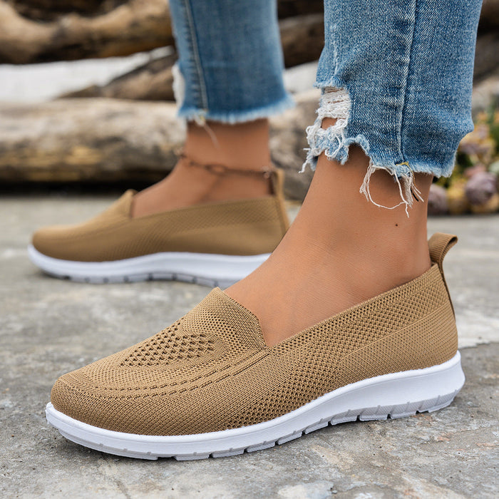 Women's Slip-On Mesh Walking Shoes Breathable Casual