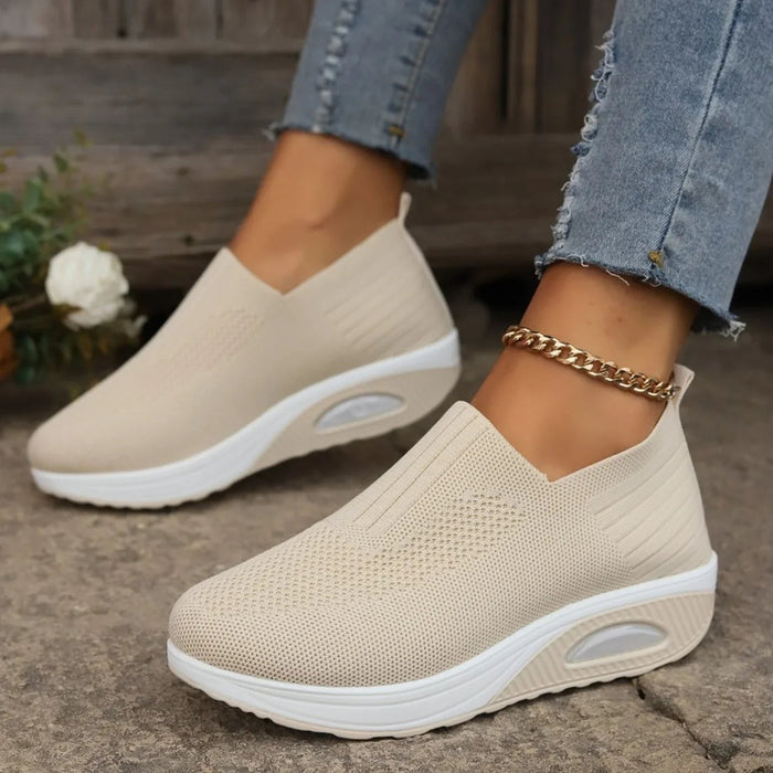 Women's Slip-On Sneakers with Cushioned Sole
