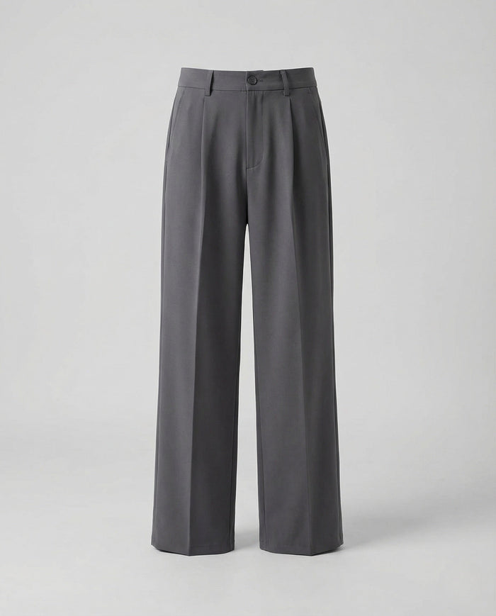 Women's Wide-Leg Trousers Straight Cut Relaxed Fit