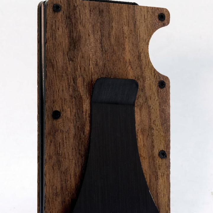 RFID-Blocking Carbon Fiber Wallet with Money Clip