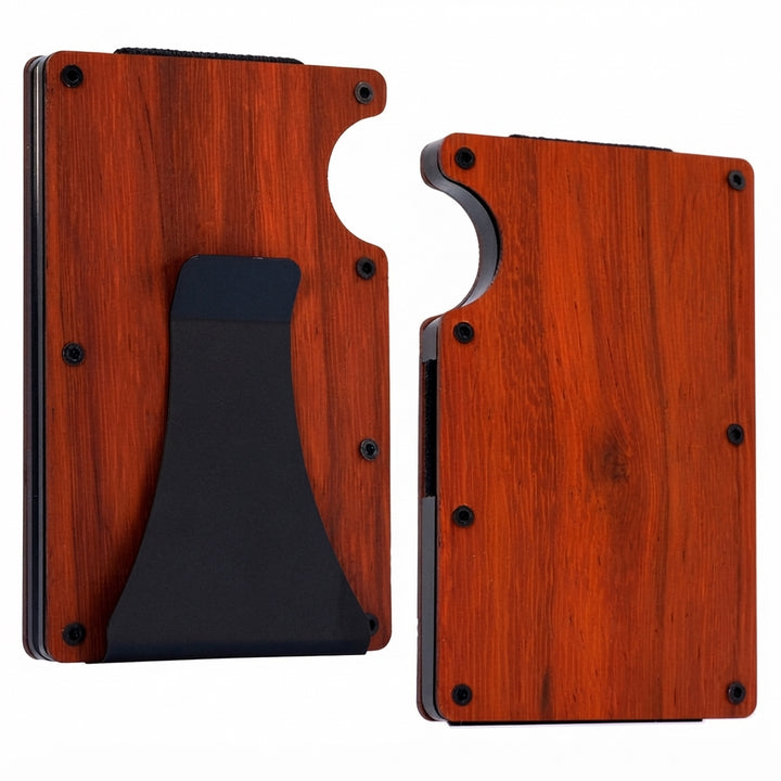 RFID-Blocking Carbon Fiber Wallet with Money Clip