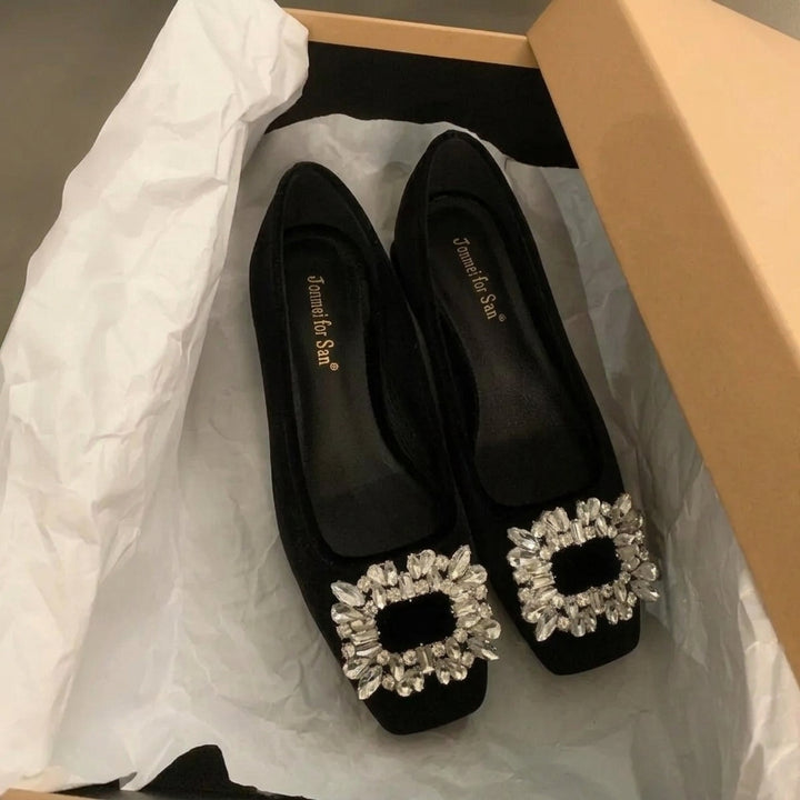 Juliana | Orthopedic Sparkling Buckle Heels