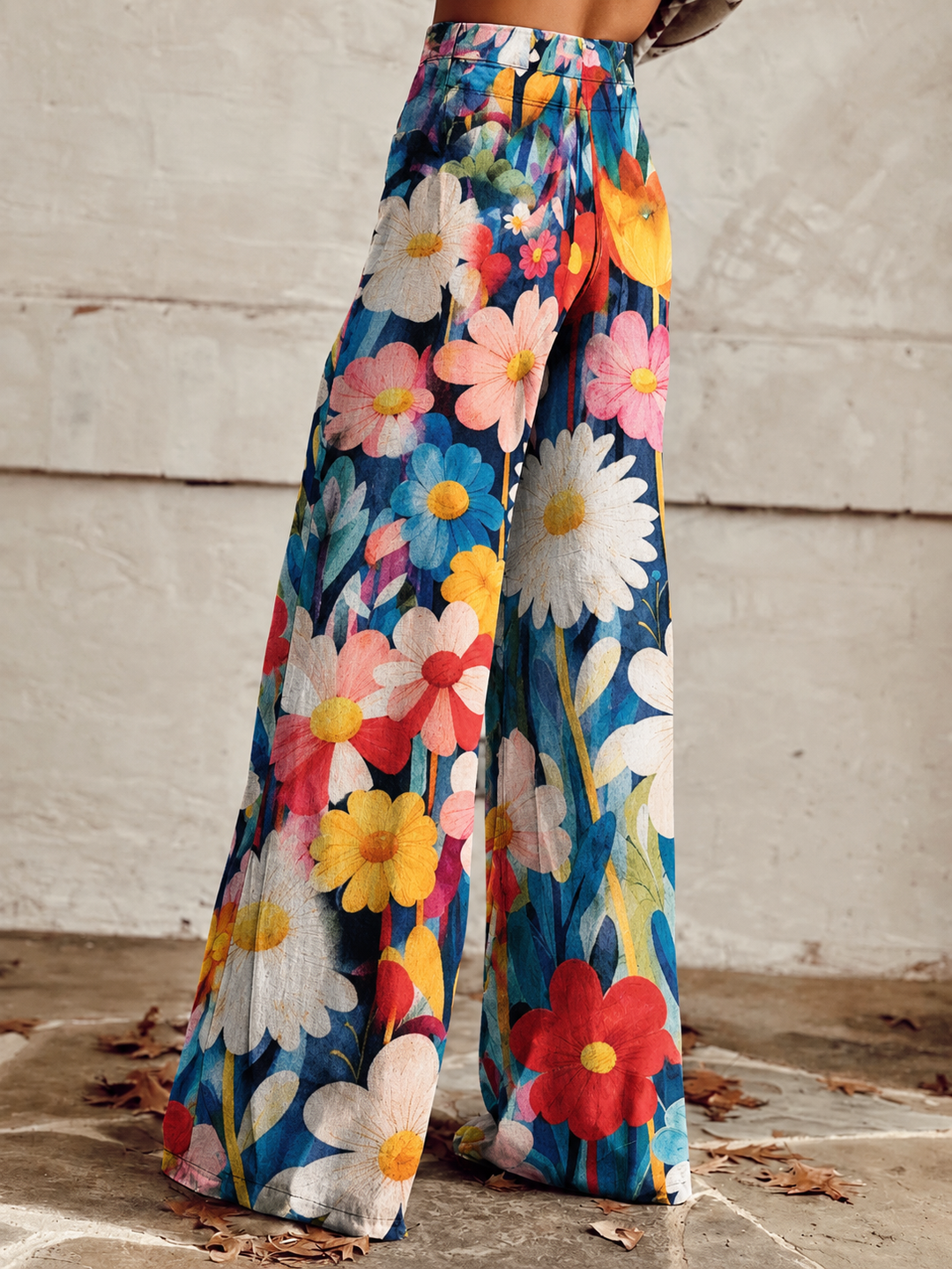 Sandra | Stylish Floral Wide Pants