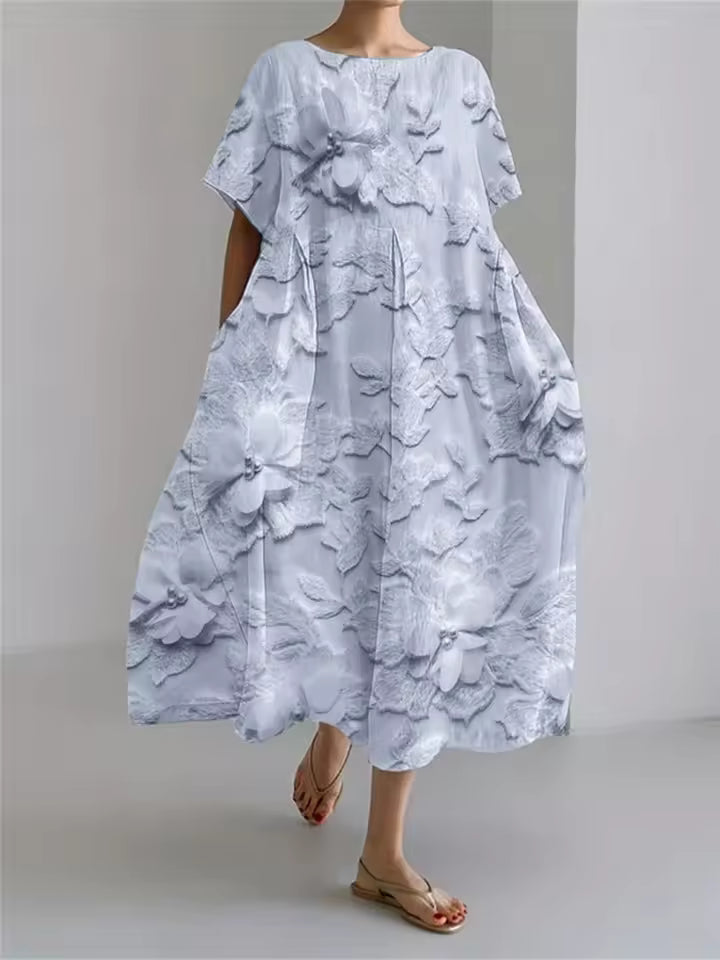 Amanda | Elegant Loose Round Neck Dress