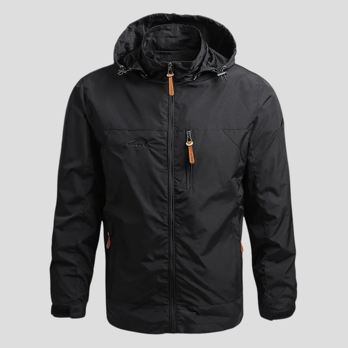 Men's Hooded Softshell Jacket with Chest Pocket