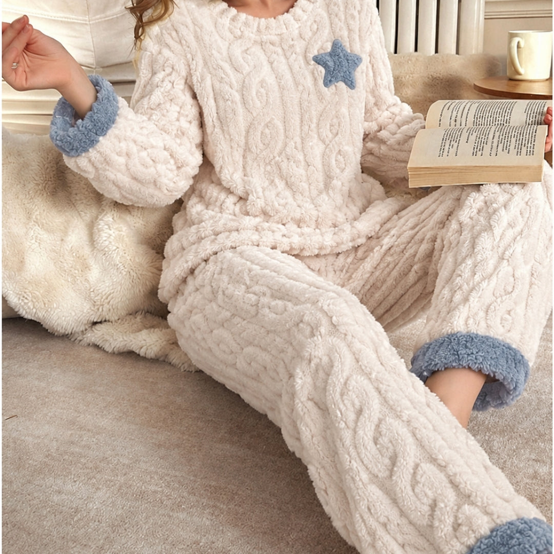 Winifred | Cozy Ruffle-Trim Two-Piece Set