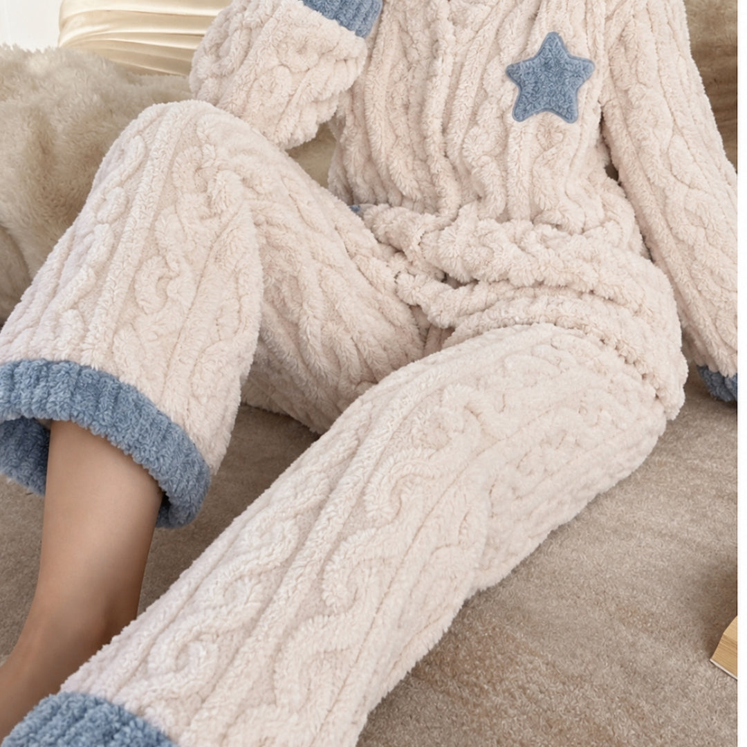Winifred | Cozy Ruffle-Trim Two-Piece Set