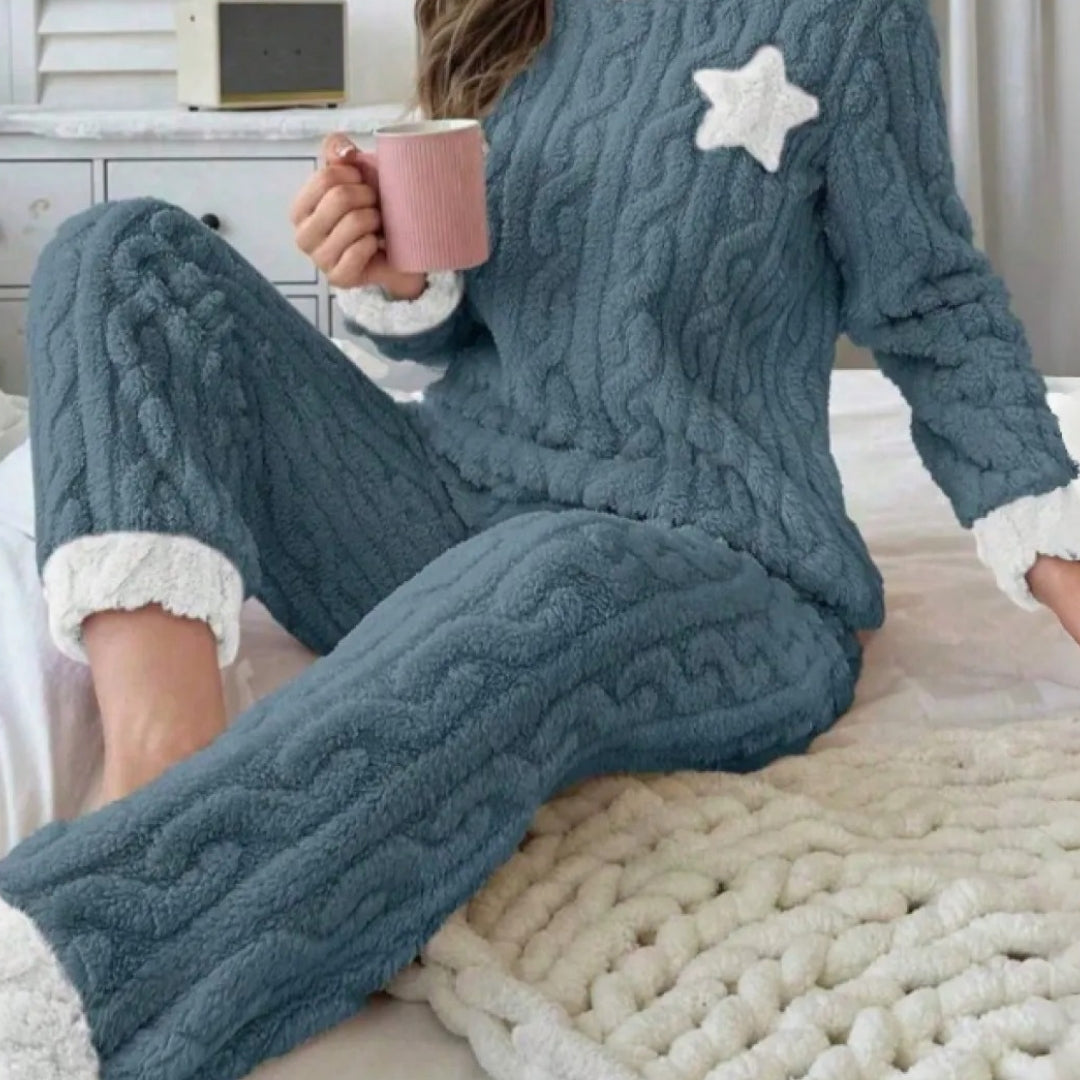 Winifred | Cozy Ruffle-Trim Two-Piece Set