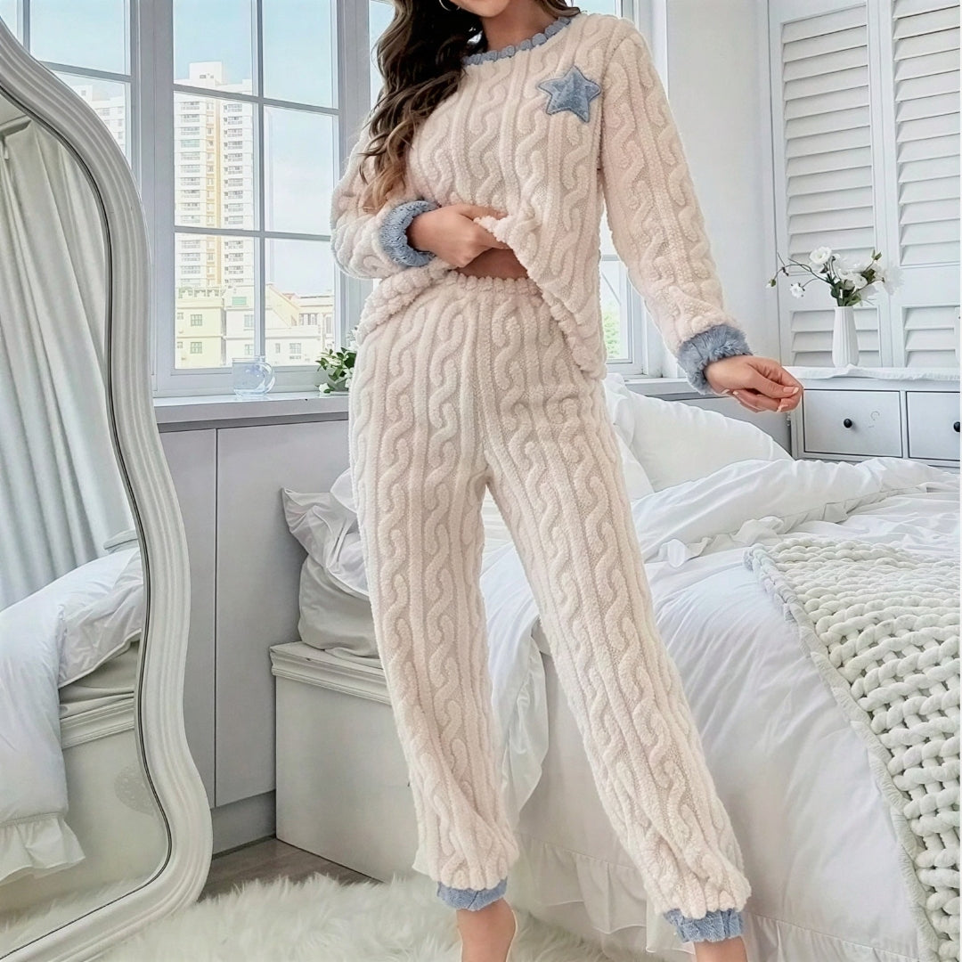 Winifred | Cozy Ruffle-Trim Two-Piece Set