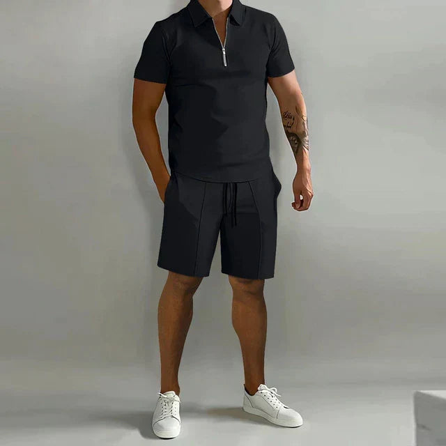 Jacob | Refined Polo and Tailored Shorts Set