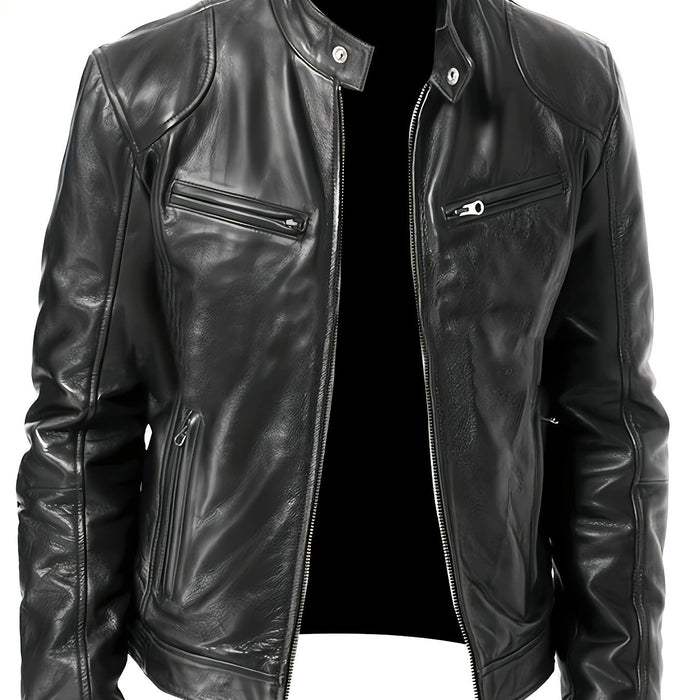 Bryson | Stand-Collar Moto Jacket