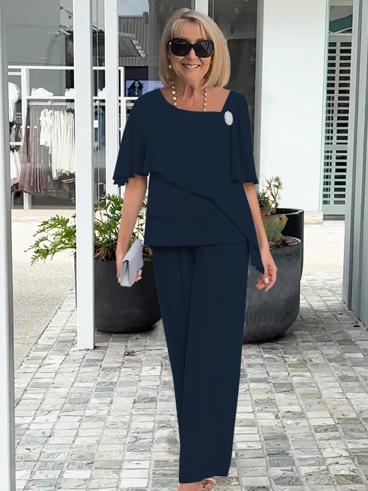Caroline | Elegant Wide Sleeve and Pant Set