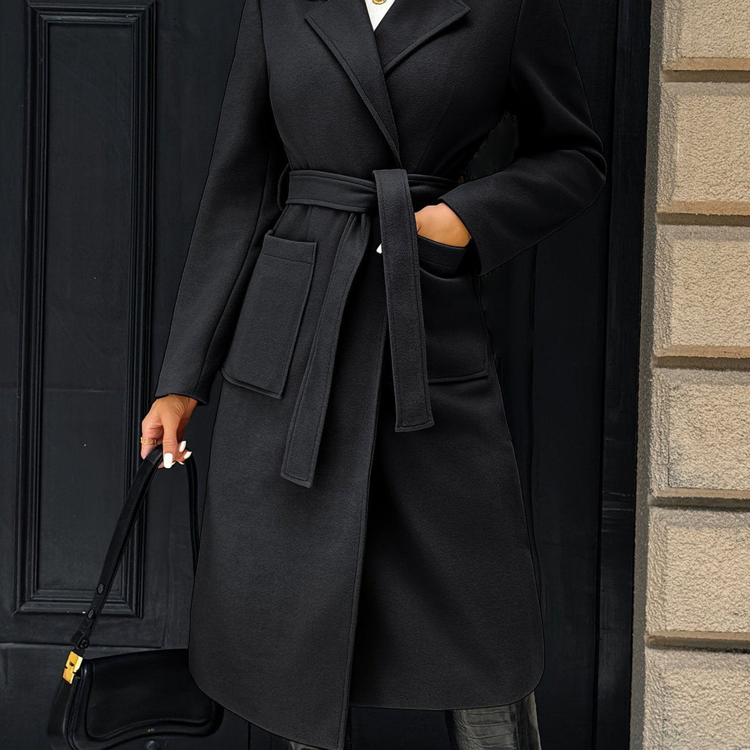 Evangeline | Tailored Belted Long Coat