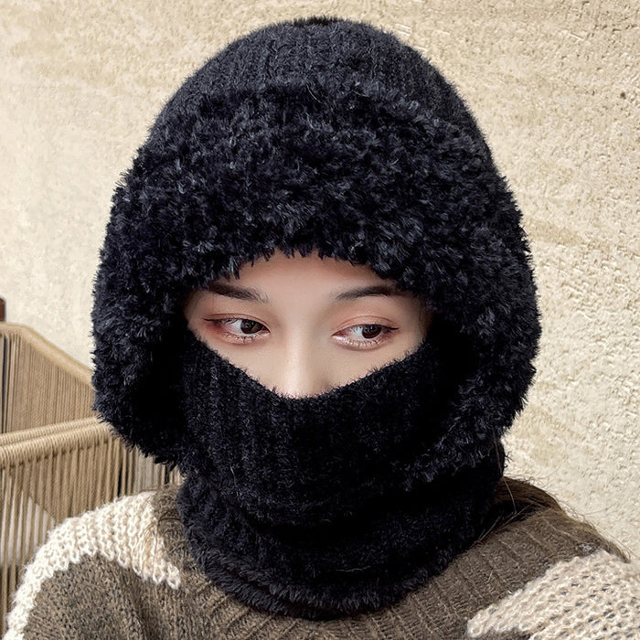 Taylor | Knit Hood with Built-In Scarf, Warm and Windproof All-in-One