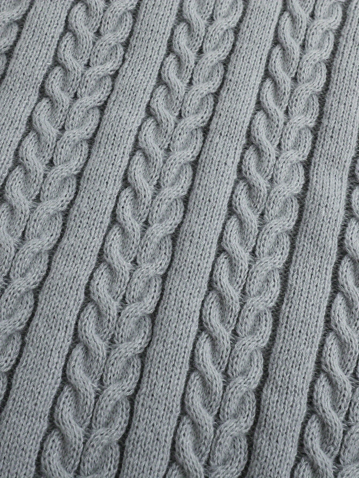 Gideon | Cable-Knit V-Neck Sweater Vest