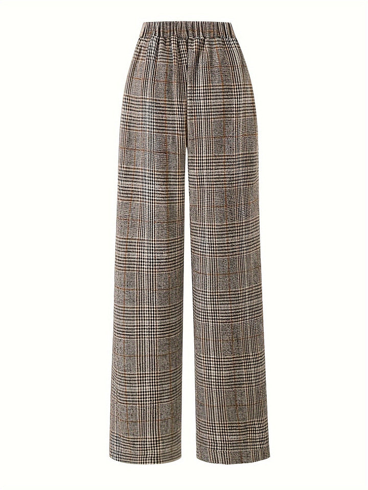 Matilda | Wide-Leg Plaid Pants