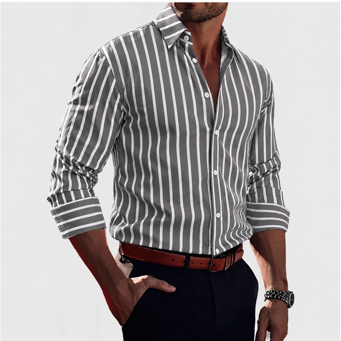 Brandon | Striped Button-Down Shirt