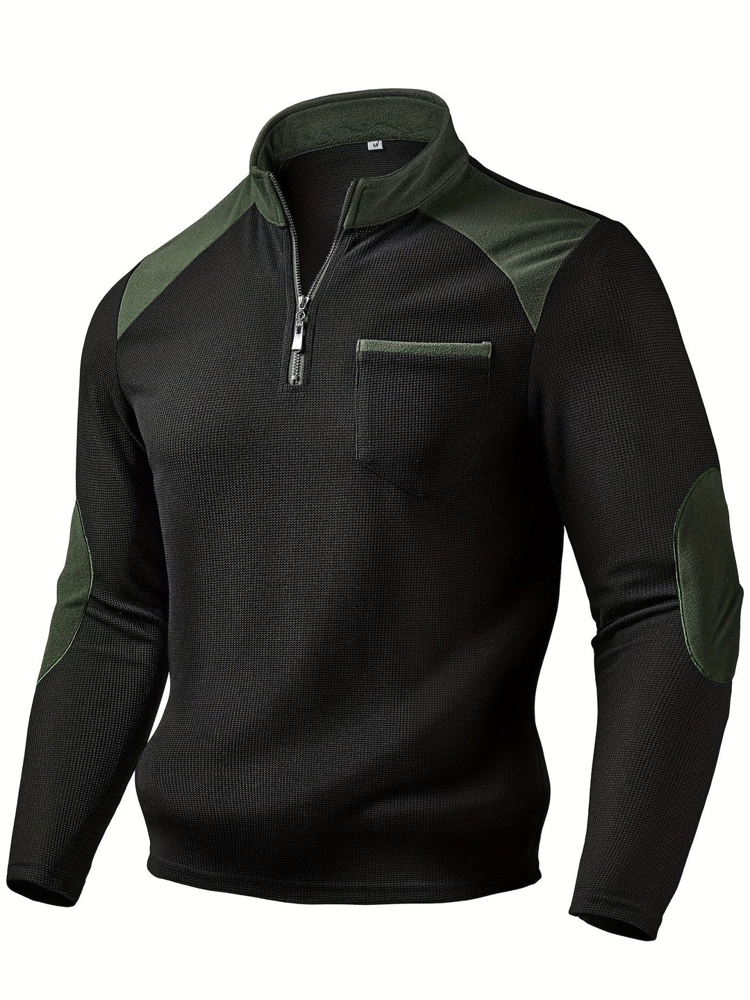 Rory | Textured color-Block Quarter-Zip Pullover