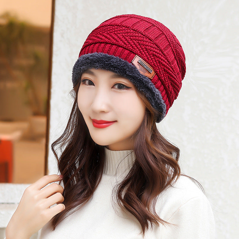Coral Fleece Balaclava Beanie, Unisex Winter Hat with Scarf
