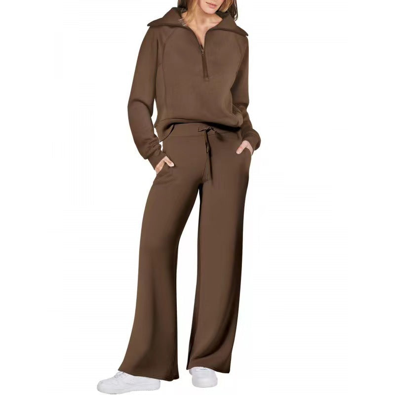 Casual Sports 2-Piece Set for Women, Autumn Winter Outfit