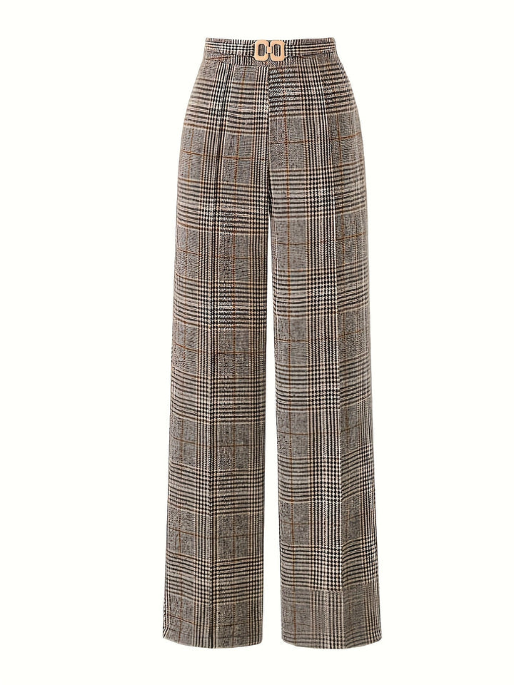 Matilda | Wide-Leg Plaid Pants
