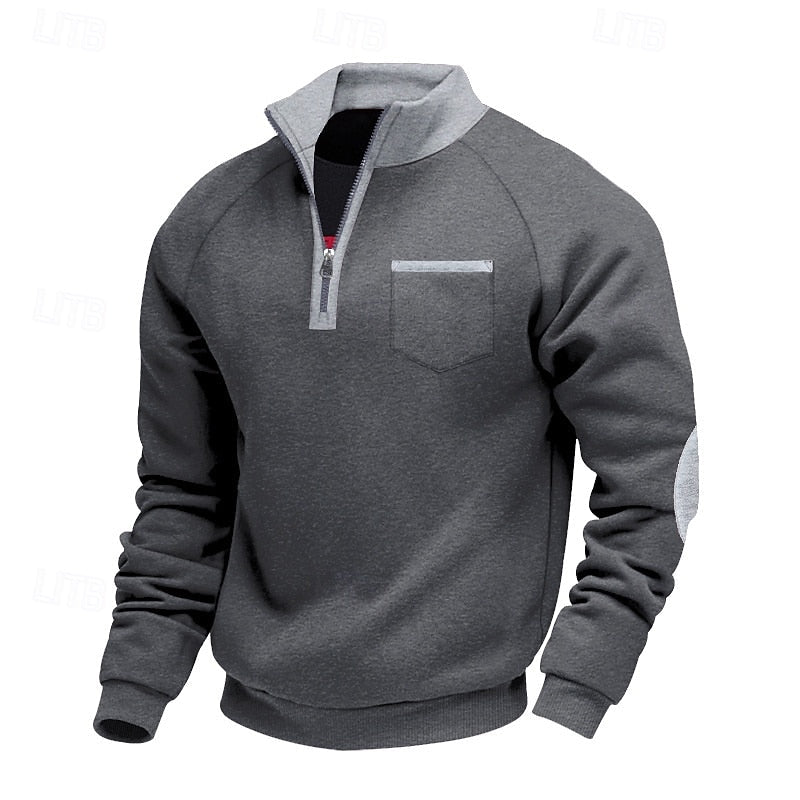 Keith | Quarter-Zip color Block Pullover