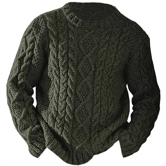 Ellis | Cable Knit Crew Neck Sweater