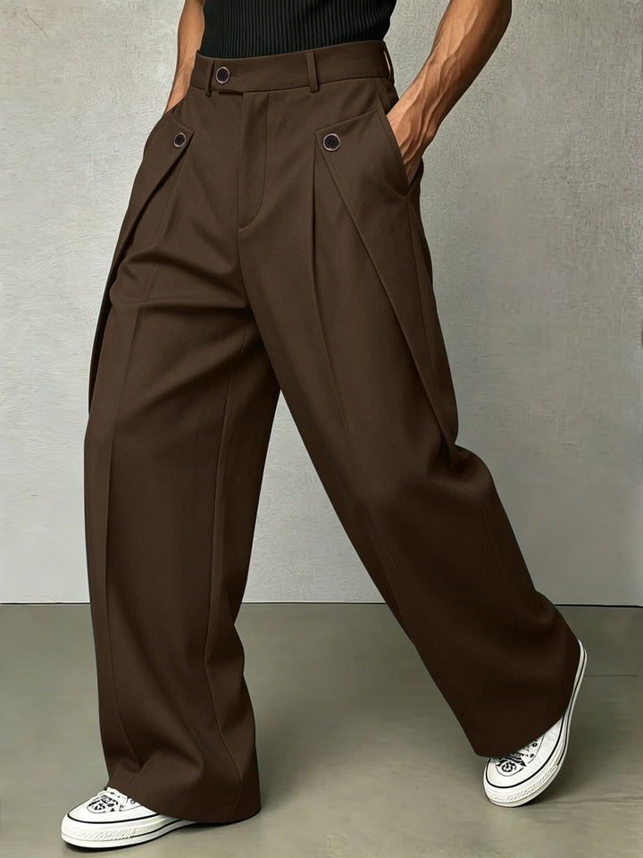 Hudson | Pleated Wide-Leg Pants