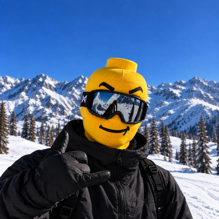 Taylor | Knit Ski Mask with Funny Printed Face