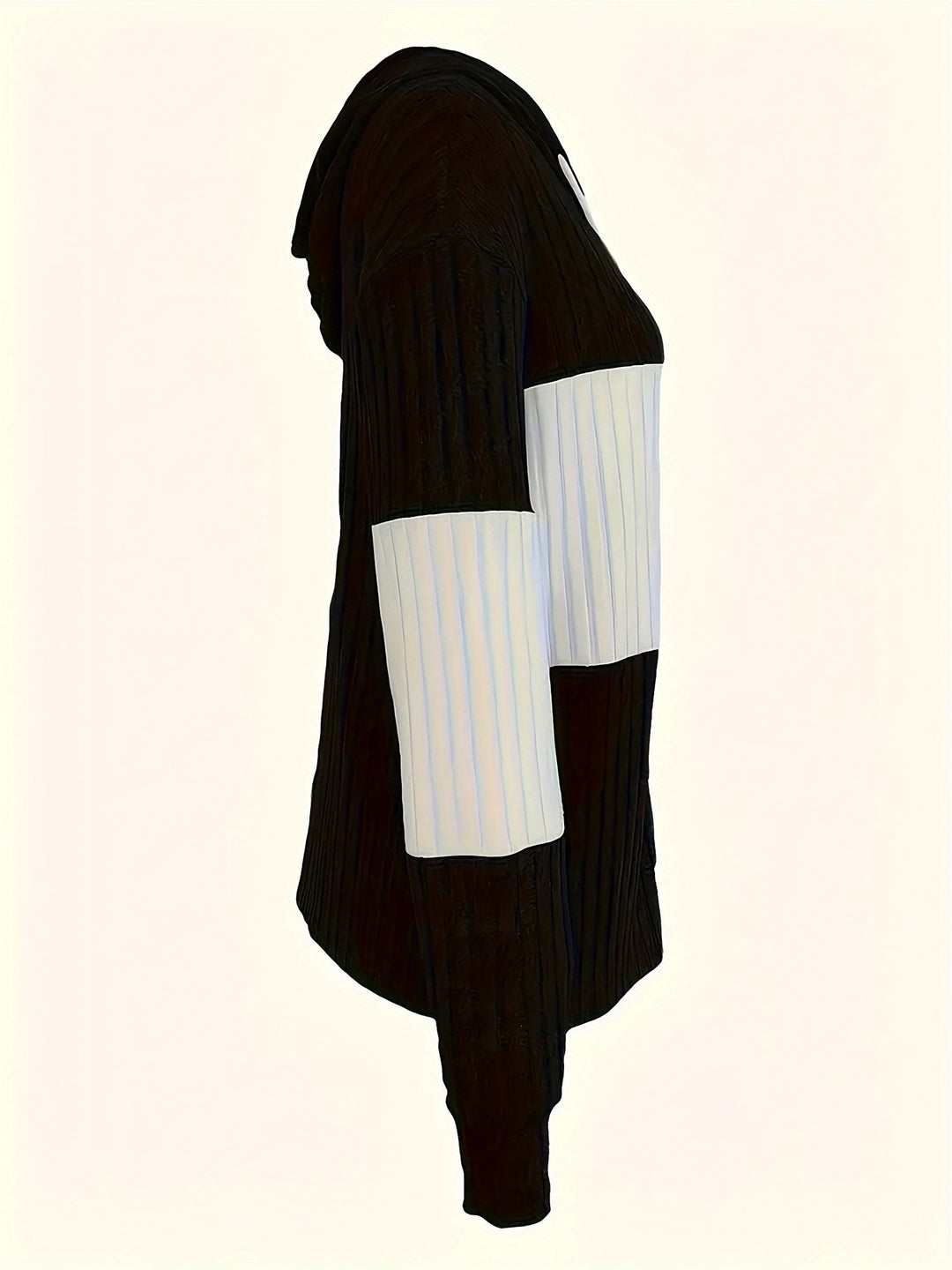 Cecilia | Textured color-Block Hooded Jacket