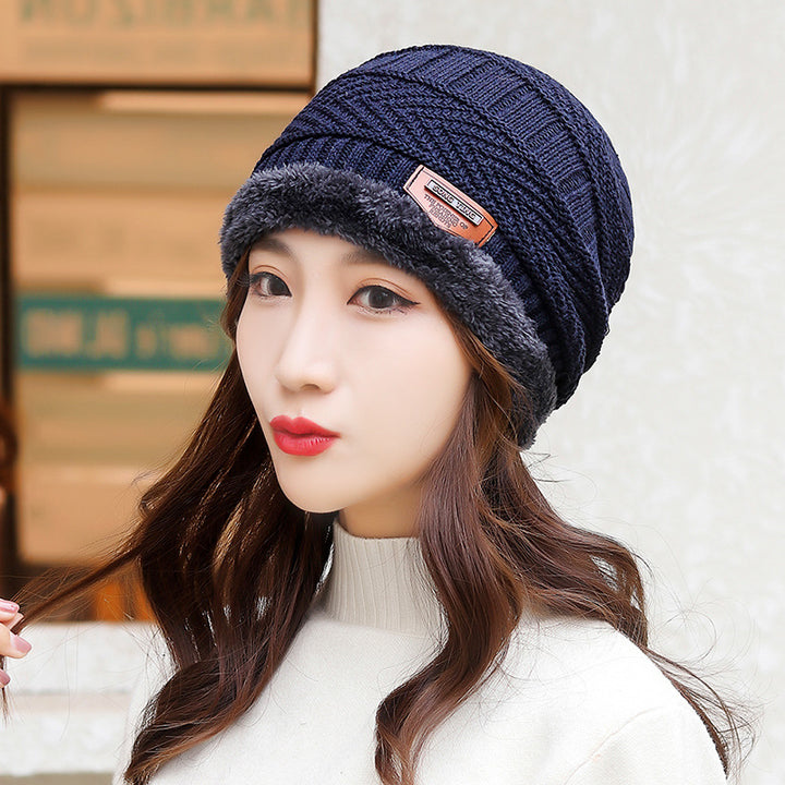 Coral Fleece Balaclava Beanie, Unisex Winter Hat with Scarf