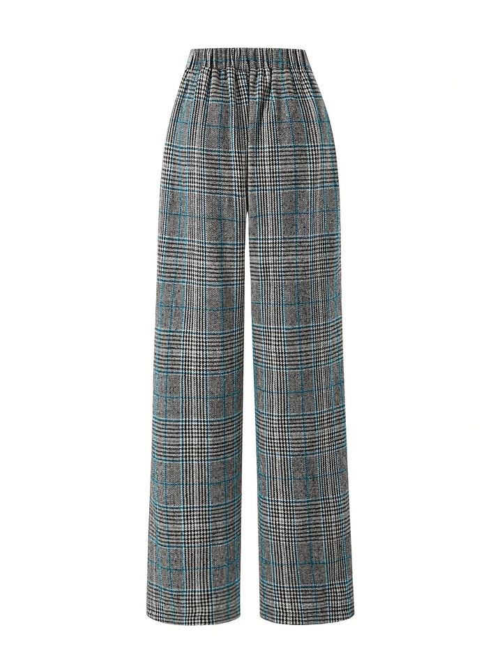 Matilda | Wide-Leg Plaid Pants