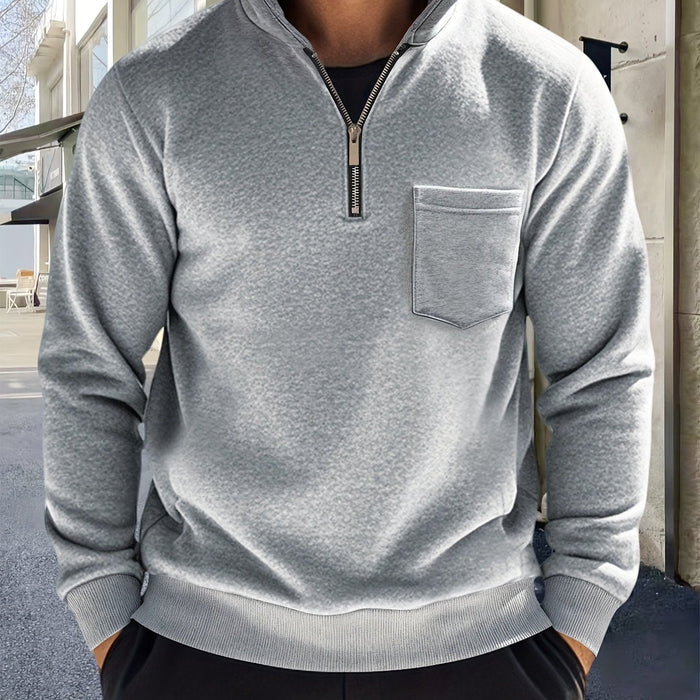 Calvin | Refined Half-Zip Pullover