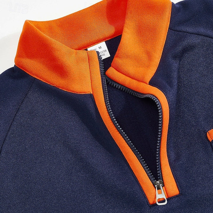 Keith | Quarter-Zip color Block Pullover