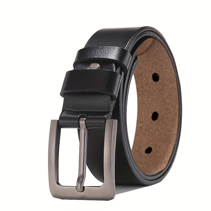 Men's Classic Belt with Pin Buckle and Adjustable Fit
