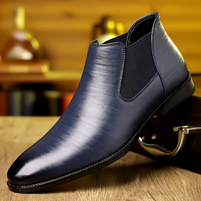 Men's Chelsea Ankle Boots with Elastic Side Panels
