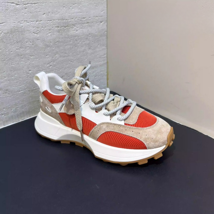 Women's Colorblock Sneakers with Lace-Up Front