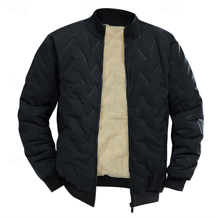 Douglas | Textured Quilted Bomber Jacket