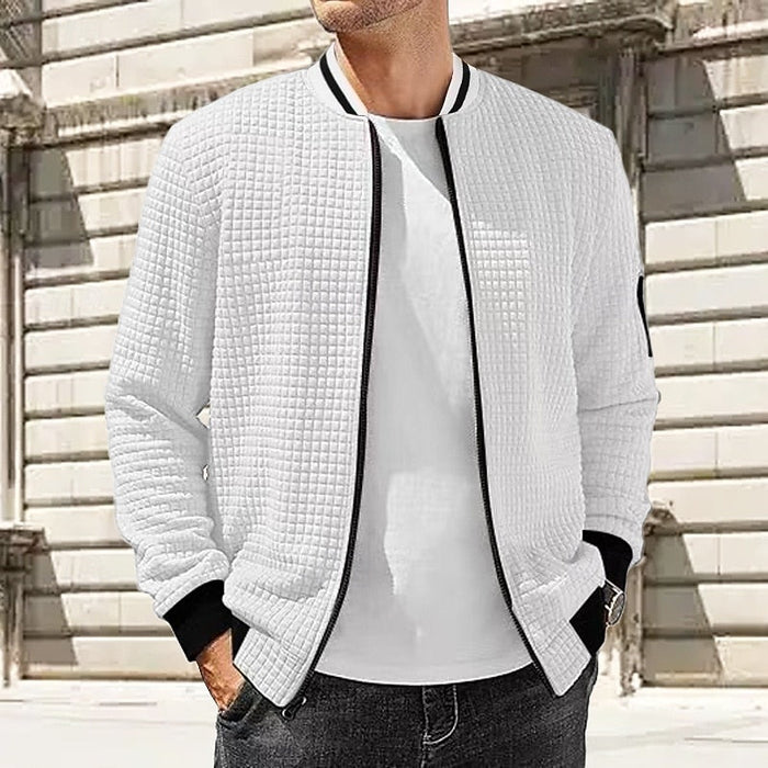 Zachary | Textured Bomber Jacket