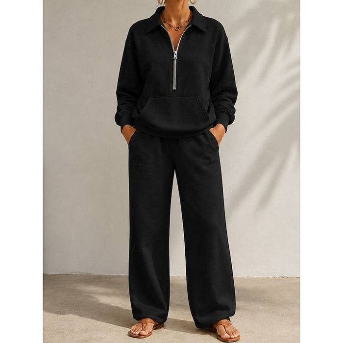 Naomi | Relaxed Half-Zip Two-Piece Set