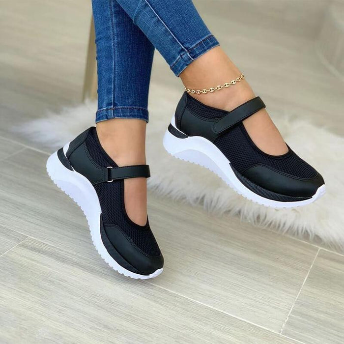 Estella | Cushioned Strap Sneakers