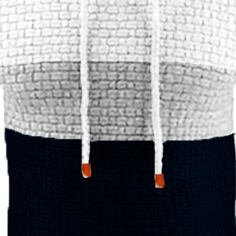 Hollis | color-Block Textured Hoodie