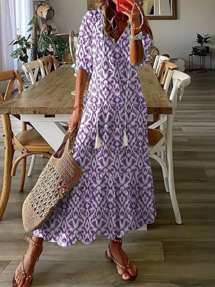 Avery | Boho V-Neck Summer Dress