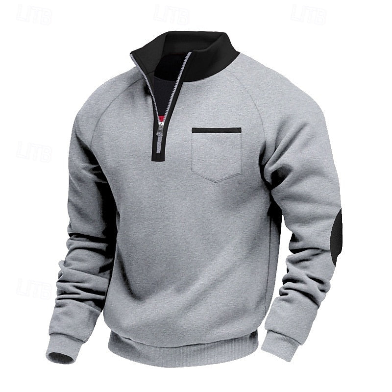 Keith | Quarter-Zip color Block Pullover