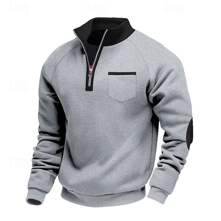 Keith | Quarter-Zip color Block Pullover