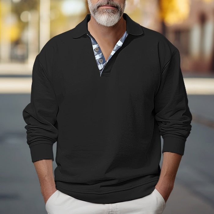 Griffin | Polo-Collar Sweatshirt