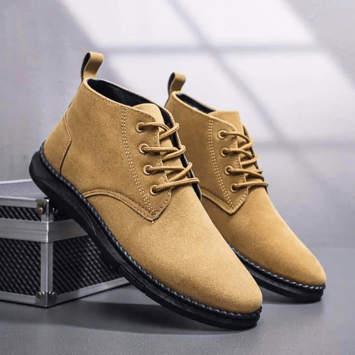 Men's Chukka Boots Lace-Up Ankle Boots for Casual
