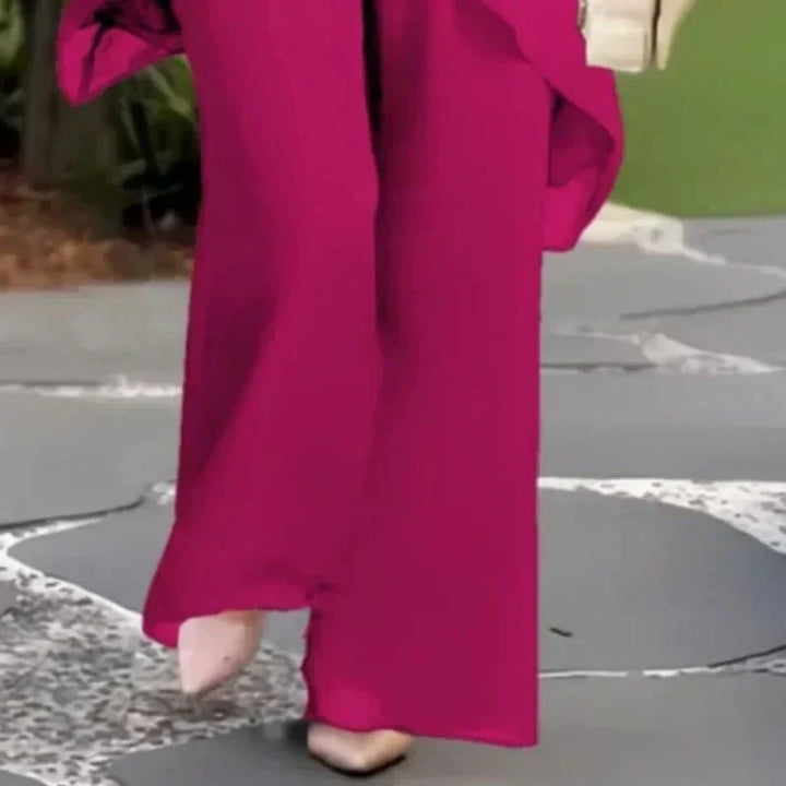 Everly | Draped Wide-Leg Pant Set