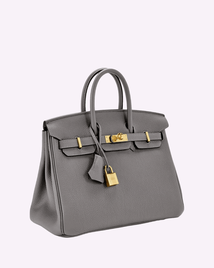 Structured Vegan Leather Handbag with Interior Pockets