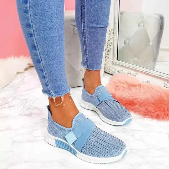 Women's Slip-On Knit Sneakers Breathable Lightweight